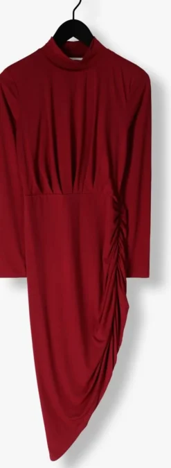 bordeaux silvian heach midi jurk midi dress kirundo