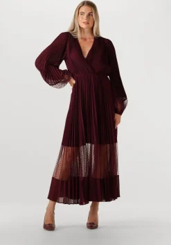 bordeaux twinset milano maxi jurk 252tp2641
