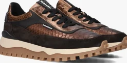 bronskleurig floris van bommel lage sneakers sfw-10100 grommi