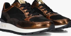 bronzen floris van bommel lage sneakers sfw-10098 blokki