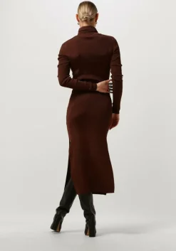 GESTUZ bronzen midi jurk silvigz ls long dress><noscript><img width=