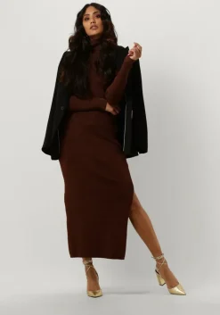GESTUZ bronzen midi jurk silvigz ls long dress><noscript><img width=