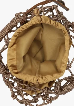 KURT GEIGER LONDON bronzen handtas sm macrame crystal bag><noscript><img width=