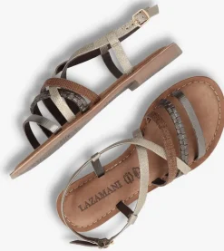 LAZAMANI bronzen platte sandalen 75.888><noscript><img width=