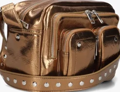 NÚNOO bronzen núnoo schoudertas ellie recycled>DAMES Schoudertassen