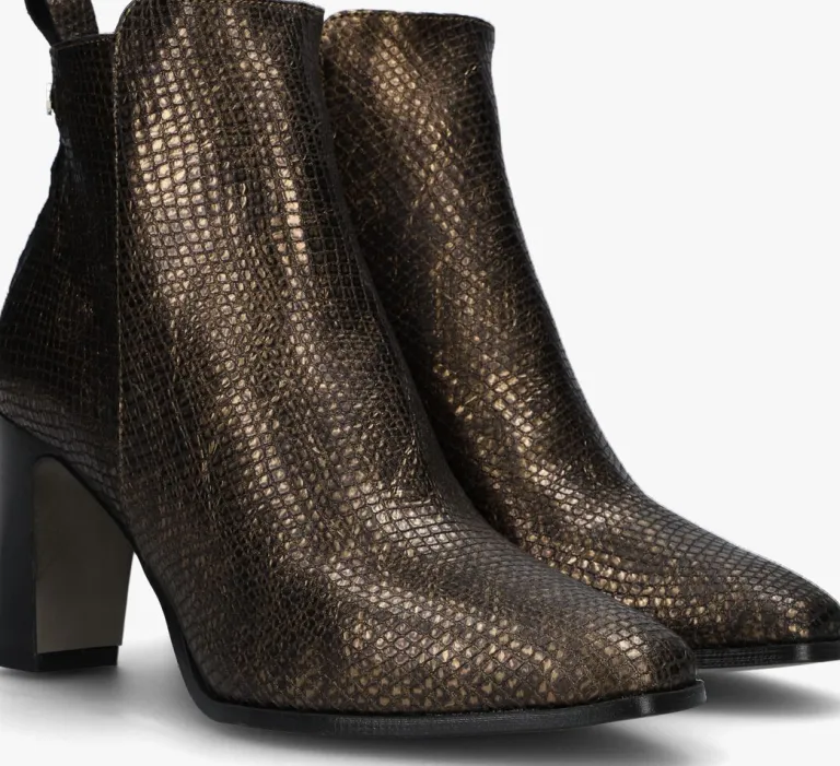 NOTRE-V bronzen enkellaarsjes 4838>DAMES Enkellaarsjes