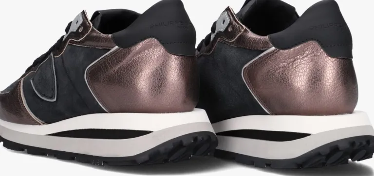 PHILIPPE MODEL bronzen lage sneakers tropez haute low>DAMES Sneakers