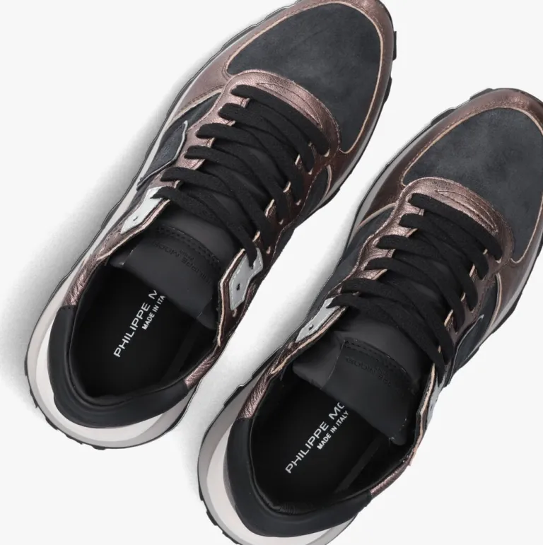 PHILIPPE MODEL bronzen lage sneakers tropez haute low>DAMES Sneakers