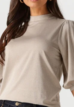 SUMMUM bronzen top short sleeve top soft lurex jersey><noscript><img width=