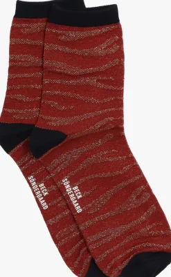 BECKSONDERGAARD e sokken zebra glitzi sock>DAMES Beenmode