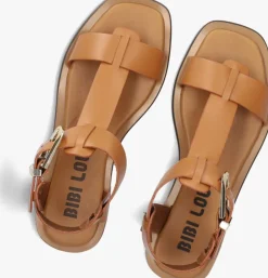bruine bibi lou platte sandalen 901z10aa