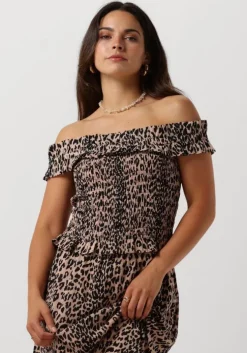 bruine catwalk junkie top off-shoulder smock top