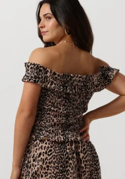 bruine catwalk junkie top off-shoulder smock top