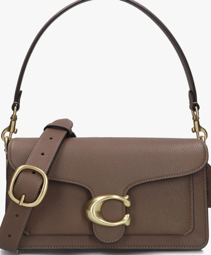 bruine coach schoudertas tabby 26