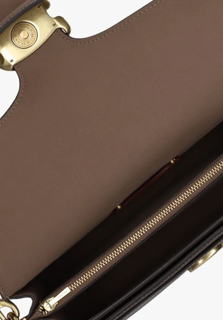 bruine coach schoudertas tabby 26
