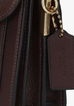 bruine coach schoudertas tabby 26