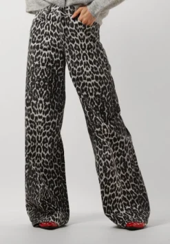 bruine co'couture straight leg jeans leo denim panel pant