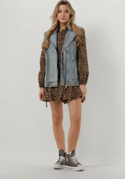 COLOURFUL REBEL e mini jurk minon leopard mini dress><noscript><img width=