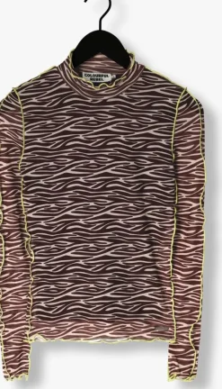 COLOURFUL REBEL e top neyo zebra overklock mesh turtleneck top><noscript><img width=