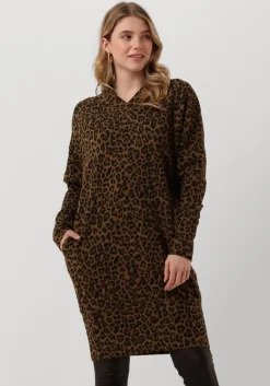 10DAYS e mini jurk v-neck dress leopard>DAMES Jurken