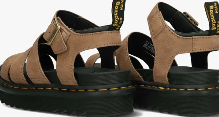 DR MARTENS e platte sandalen blaire>DAMES Sandalen