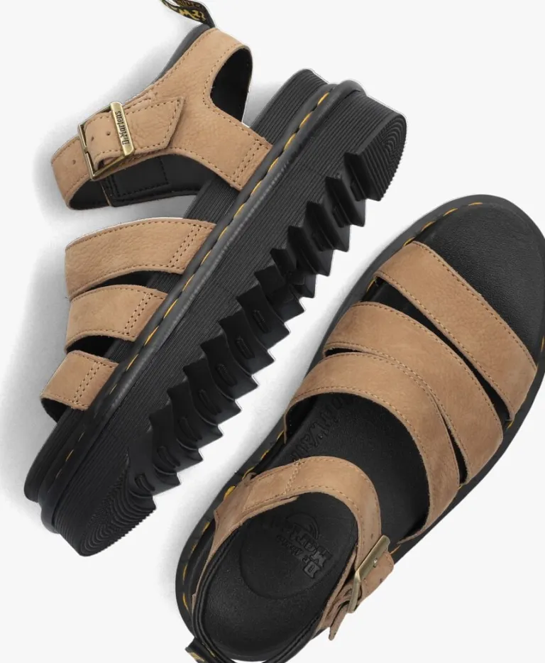 DR MARTENS e platte sandalen blaire>DAMES Sandalen