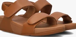 bruine fitflop platte sandalen fv8