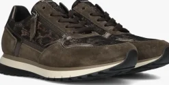 bruine gabor lage sneakers 378