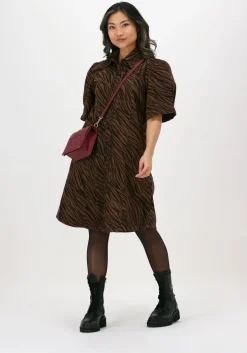 bruine gestuz mini jurk abena gz dress