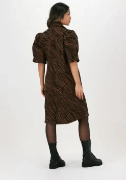 bruine gestuz mini jurk abena gz dress