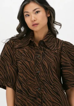 bruine gestuz mini jurk abena gz dress