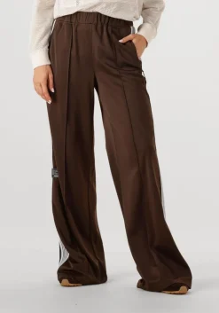 bruine haute l'amitié joggingbroek baggy track tall pants