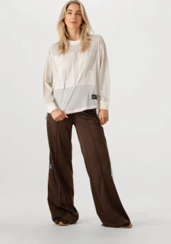 bruine haute l'amitié joggingbroek baggy track tall pants