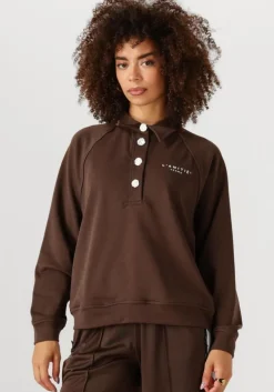 bruine haute l'amitié sweater polo logo sweat