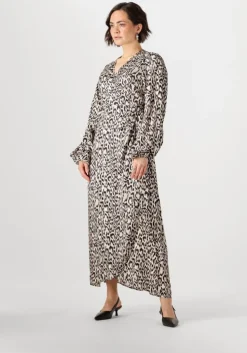 bruine jansen amsterdam maxi jurk rebecca jurk wa 564 wrap long sleeve