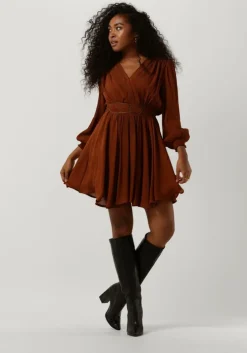 bruine louizon mini jurk amine robe