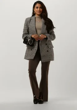 bruine modström pantalon tanny slit pants