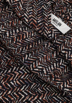 bruine moliin midi jurk ria