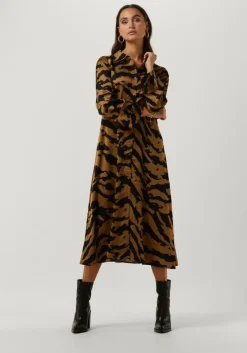 bruine my essential wardrobe midi jurk evemw long dress