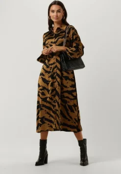 bruine my essential wardrobe midi jurk evemw long dress