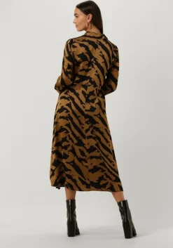 bruine my essential wardrobe midi jurk evemw long dress