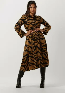 bruine my essential wardrobe midi jurk evemw long dress