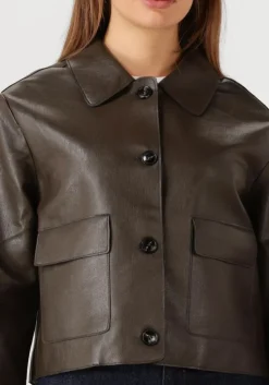 bruine neo noir jack romana faux pu jacket