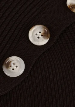 bruine notes du nord midi jurk fonda knitted dress