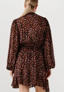 bruine notre-v mini jurk nv-gwen