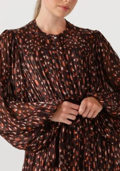 bruine notre-v mini jurk nv-gwen