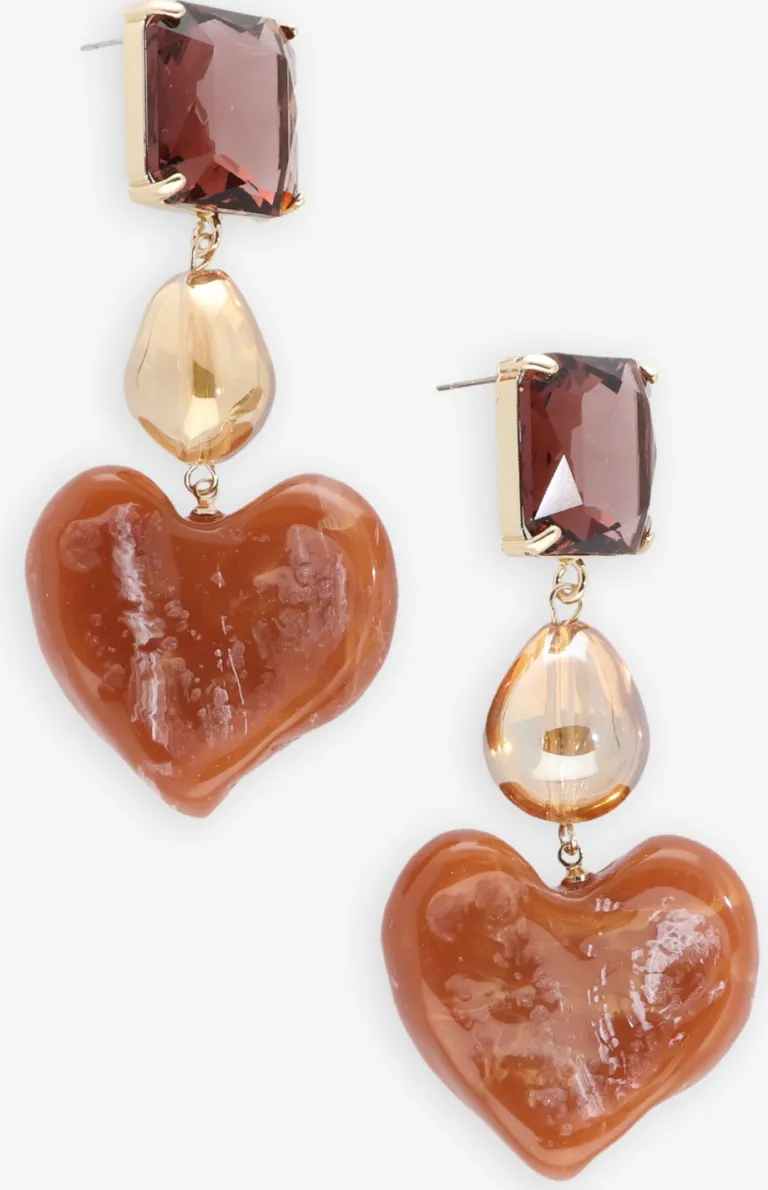 NOTRE-V e oorbellen earring heart>DAMES Sieraden