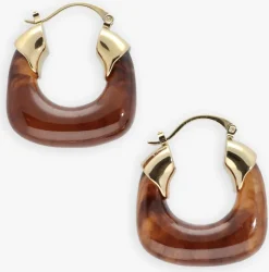 bruine notre-v oorbellen earring brown