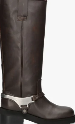 bruine nubikk hoge laarzen eve lynn