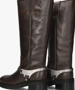 bruine nubikk hoge laarzen eve lynn